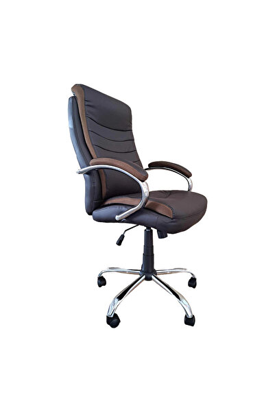 Concept Mobili Διευθύνουσα καρέκλα ANDY, οικολογικό Δερμάτινο , καφέ