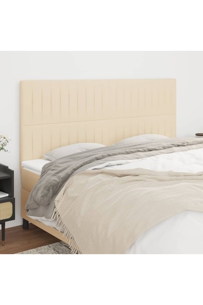 Concept Tăblii de pat, 4 buc, crem, 90x5x78/88 cm, textil