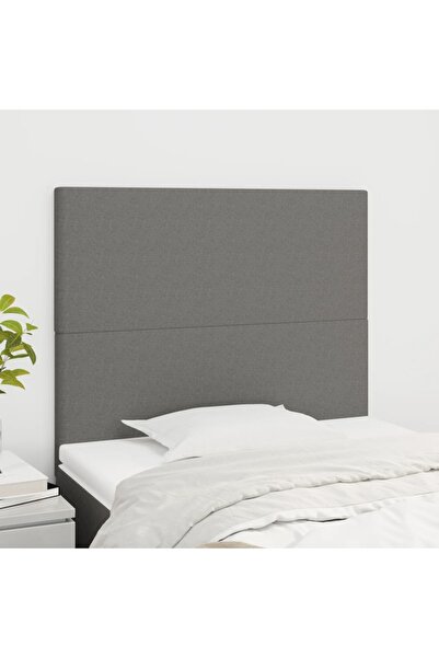 Concept Tăblii de pat, 2 buc, gri închis, 100x5x78/88 cm, textil