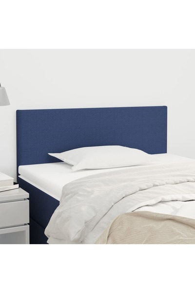 Concept Tăblie de pat, albastru, 90x5x78/88 cm, textil