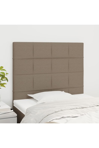 Concept Κομοδίνα, 2 τεμ., γκρι-μπεζ, 80x5x78/88 cm, ύφασμα