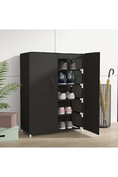 Concept Pantofar, negru, 60x28x90 cm, material textil