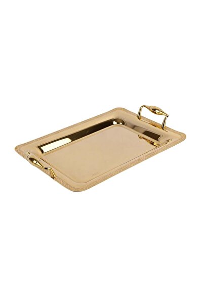 Tresors Gourmands Italian Stainless Steel Tray - 40 × 28 cm | gold
