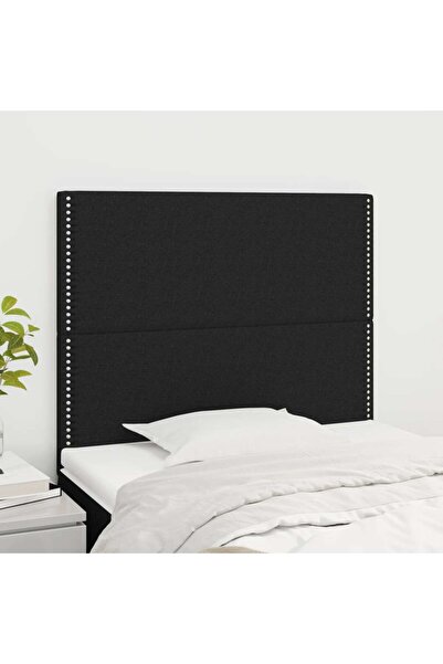 Concept Tăblii de pat, 2 buc, negru, 90x5x78/88 cm, textil