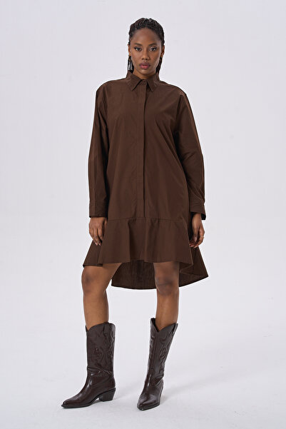 HANIQA Cotton Piece Flared Tunic Dress