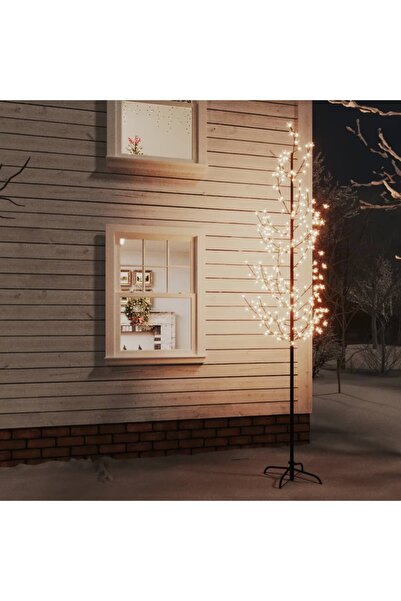 Concept Copac cu flori de cireș cu LED, 368 LED-uri alb calde, 300 cm
