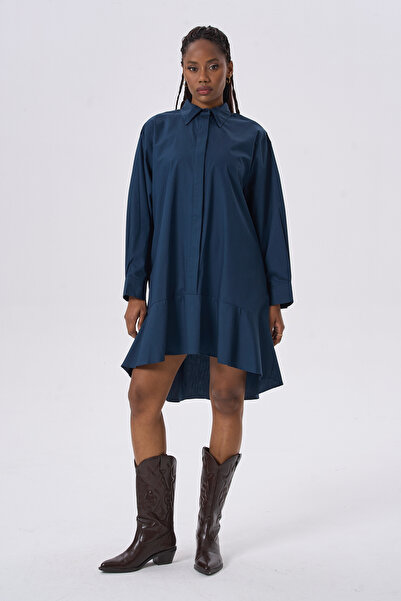 HANIQA Cotton Piece Flared Tunic Dress