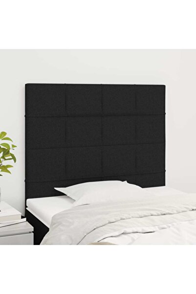 Concept Tăblii de pat, 2 buc, negru, 100x5x78/88 cm, textil