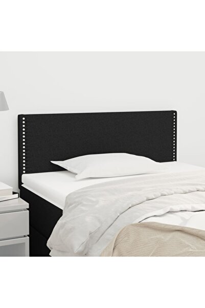 Concept Tăblie de pat, negru, 90x5x78/88 cm, textil