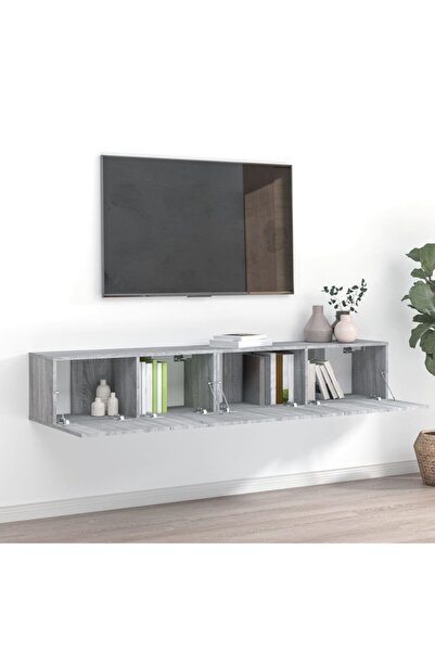 Concept Σετ ντουλαπιών τηλεόρασης, 2 τεμάχια, γκρι sonoma, επεξεργασμένο ξύλο
