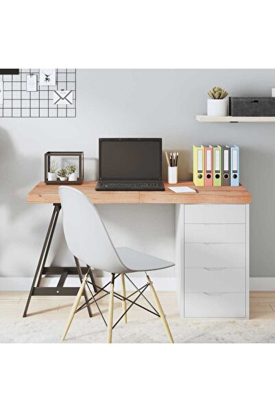 Concept Ανοιχτό καφέ επιφάνεια τραπεζιού 120x40x6 εκ., μασίφ επεξεργασμένο ξύ...