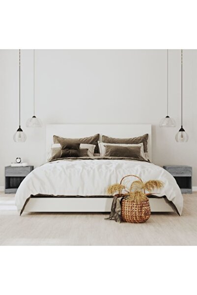 Concept Noptiere cu sertar, 2 buc., gri sonoma