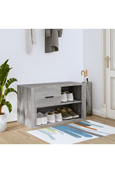 Concept Pantofar, negru, 80x35x45 cm, lemn compozit