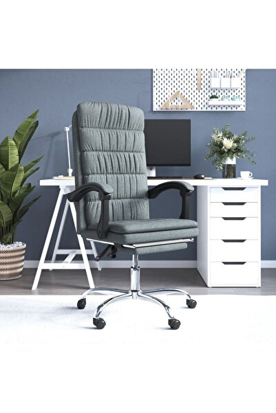 Concept Ανακλινόμενη πολυθρόνα γραφείου, σκούρο γκρι, ύφασμα