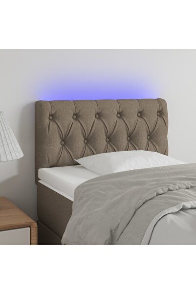 Concept Κεφαλάρι LED, γκρι-μπεζ, 80x7x78/88 cm, ύφασμα