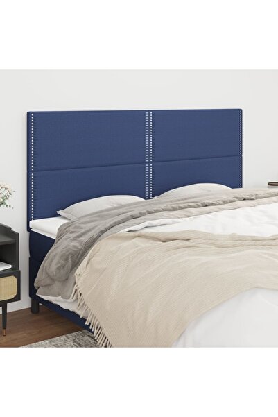 Concept Tăblii de pat, 4 buc, albastru, 90x5x78/88 cm, textil