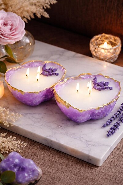 LUMENADA Kokulu El Yapımı Dekoratif 2'li Mum