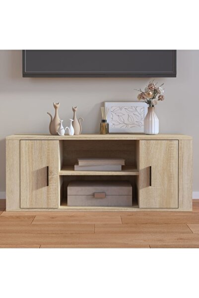 Concept Comodă TV, stejar sonoma, 100x35x40 cm, lemn prelucrat