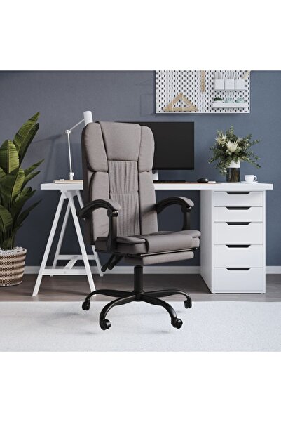 Concept Πτυσσόμενη καρέκλα γραφείου, γκρι-μπεζ, ύφασμα