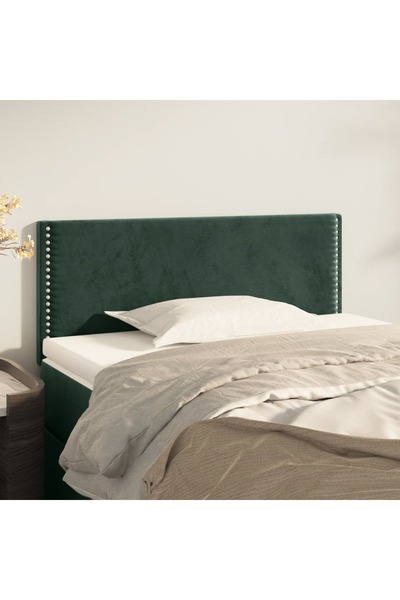 Concept Tăblie de pat, verde închis, 100x5x78/88 cm, catifea