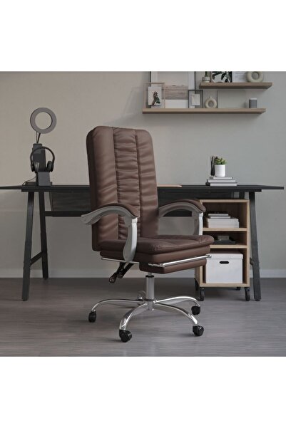 Concept Ανακλινόμενη καρέκλα γραφείου, καφέ, οικολογικό Δερμάτινο