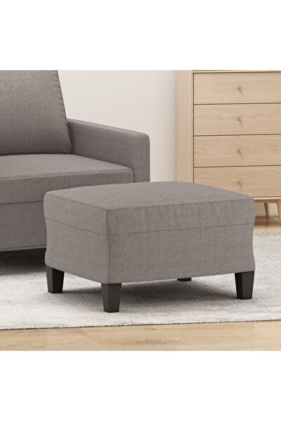 Concept Taburet, gri taupe, 60x50x41 cm, material textil