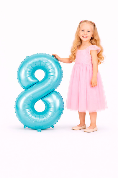 Yusuf Dirik YD Party Supplies بالون فويلو على شكل رقم 8 مقاس 76 سم 34 بوصة