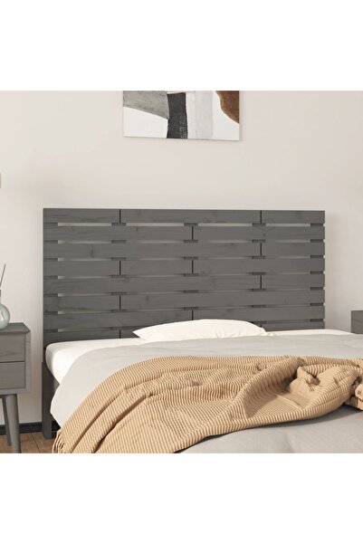 Concept Κεφαλάρι τοίχου, γκρι, 146x3x63 cm, μασίφ ξύλο πεύκου