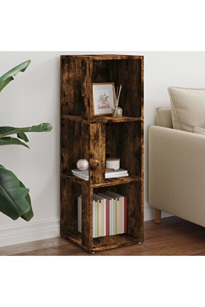 Concept Dulap colțar, stejar fumuriu, 33x33x100 cm, lemn compozit