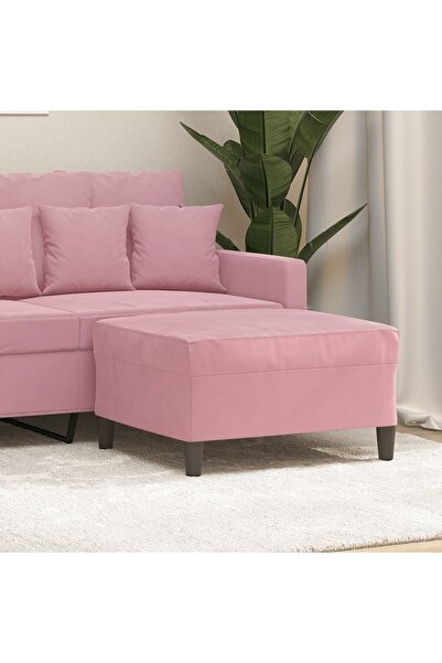 Concept Taburet, roz, 70x55x41 cm, catifea