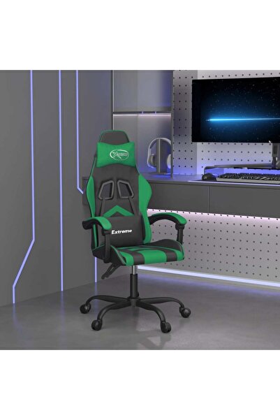 Concept Καρέκλα gaming, μαύρη και πράσινη, οικολογικό Δερμάτινο