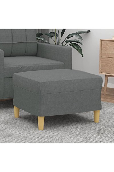 Concept Taburet, gri închis, 60x50x41 cm, material textil