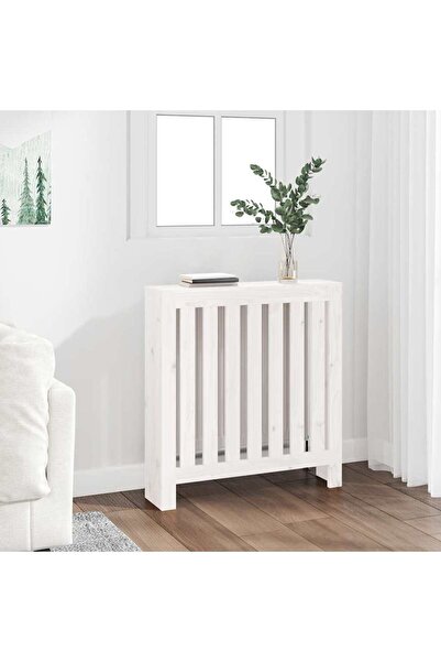 Concept Mască pentru calorifer, alb, 79,5x19x84 cm, lemn masiv de pin