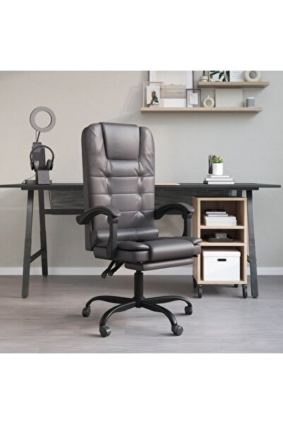 Concept Ανακλινόμενη καρέκλα γραφείου με δυνατότητα μασάζ, γκρι, οικολογικό Δ...