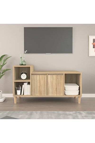 Concept Comodă TV, stejar sonoma, 100x35x55 cm, lemn prelucrat