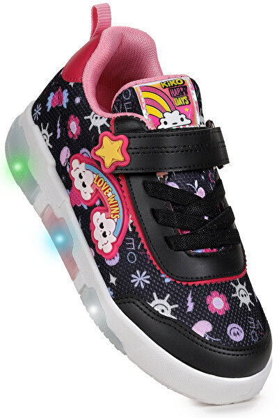 Kiko Kids Bulut Velcro Lighted Girls' Daily Sports Shoes