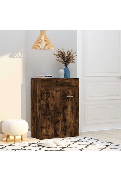 Concept Pantofar, stejar fumuriu, 60x35x84 cm, lemn prelucrat