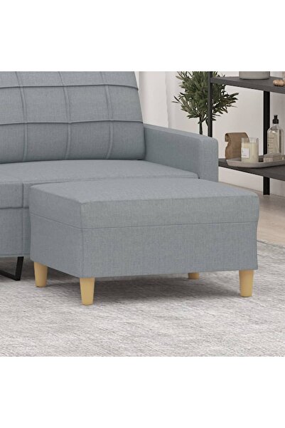 Concept Taburet, gri deschis, 70x55x41 cm, material textil