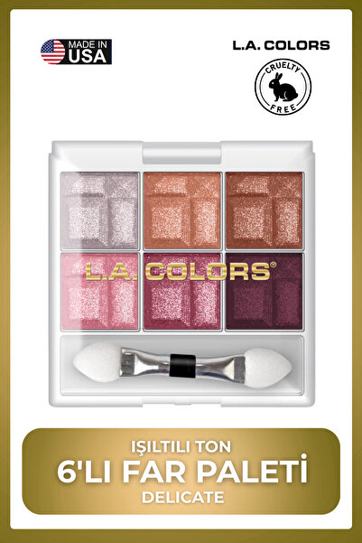 L.A Colors 6 Color Eyeshadow Palette - Long-Lasting, Non-Powdering Eyeshadow ...