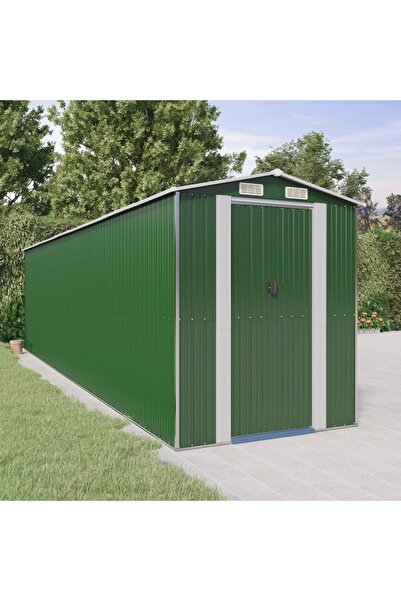 Concept Șopron de grădină, verde, 192x772x223 cm, oțel zincat