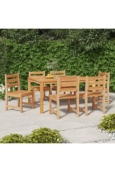Concept Καρέκλες κήπου, 6 τεμ., από μασίφ ξύλο τικ