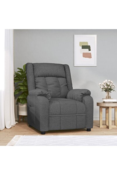 Concept Ανακλινόμενη πολυθρόνα, σκούρο γκρι, ύφασμα