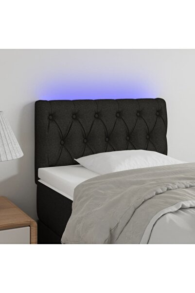 Concept Κεφαλάρι LED, μαύρο, 80x7x78/88 cm, ύφασμα