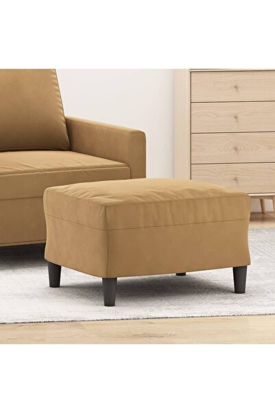 Concept Taburet, maro, 60x50x41 cm, catifea