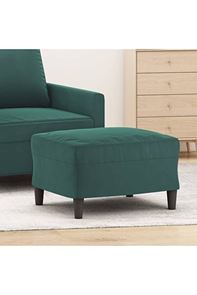 Concept Taburet, verde închis, 60x50x41 cm, catifea