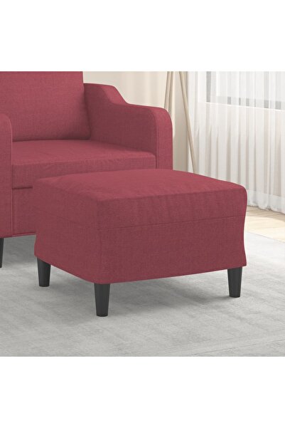 Concept Taburet, roșu vin, 60x50x41 cm, material textil