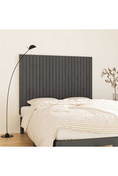 Concept Κεφαλάρι τοίχου, γκρι, 146,5x3x110 cm από μασίφ ξύλο πεύκου