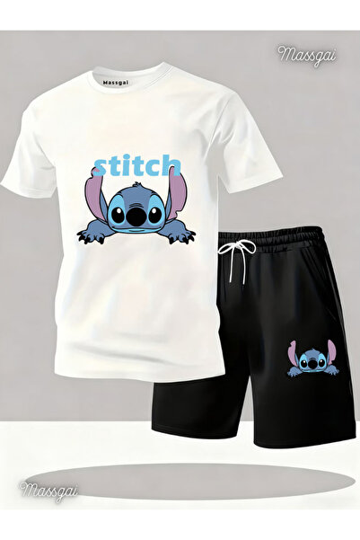 Massgai Unisex Stch Not Today Printed %100 Cotton Oversized Short Sleeve T-Sh...