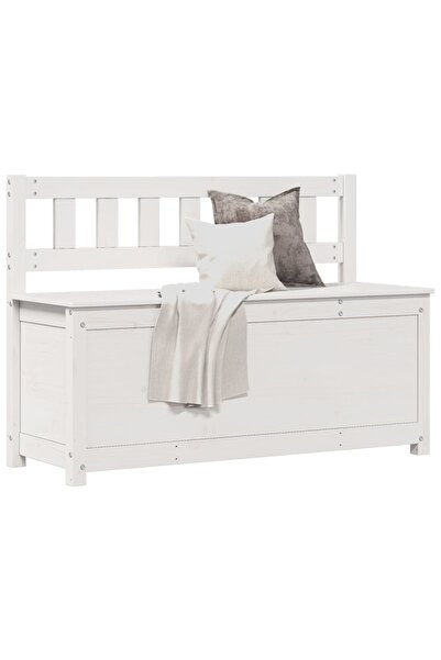 Concept Πάγκος, λευκός, 110x41x76,5 cm, μασίφ ξύλο πεύκου