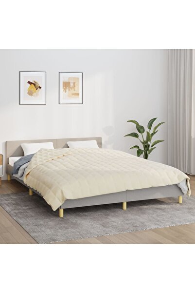 Concept Pătură grea, crem deschis, 200x230 cm, 9 kg, material textil